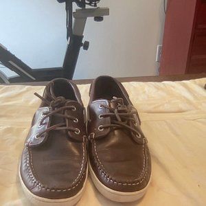 Quoddy Runabout brown boat shoes